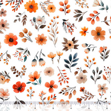 Load image into Gallery viewer, QT Fabrics - Pandaland - Small Floral - White - 1/2 YARD CUT
