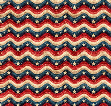 Load image into Gallery viewer, QT Fabrics - All American Snowman - All American Wavy Stripe - 1/2 YARD CUT