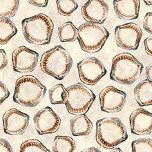 Load image into Gallery viewer, QT Fabrics - Into the Deep - Shark Jaws - Tan - 1/2 YARD CUT