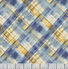 Load image into Gallery viewer, Wilmington Prints - Sunkissed - Blue Plaid - 1/2 YARD CUT