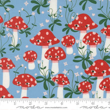 Load image into Gallery viewer, Moda Fabrics - Funny Valentine - Mushrooms Sky - 1/2 YARD CUT