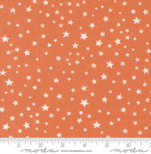 Load image into Gallery viewer, Moda Fabrics - Purrs and Boos - Stars - Pumpkin - 1/2 YARD CUT