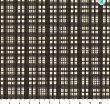 Load image into Gallery viewer, Wilmington Prints - Cardinal Charm - Black and Cream Plaid - 1/2 YARD CUT