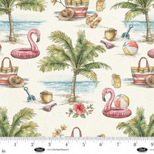 Load image into Gallery viewer, Blank Quilting - Vintage Summer - Scenic Beach - 1/2 YARD CUT