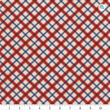 Load image into Gallery viewer, Wilmington Prints - Founding Glory - Plaid - Cream - 1/2 YARD CUT