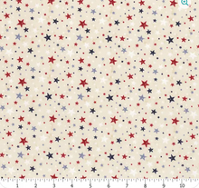 Load image into Gallery viewer, Wilmington Prints - Founding Glory - Star Toss Cream - 1/2 YARD CUT