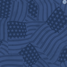 Load image into Gallery viewer, Wilmington Prints - Founding Glory - Tonal Flags - Navy - 1/2 YARD CUT