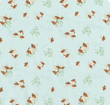 Load image into Gallery viewer, Wilmington Prints - Woodland Whimsy - Mushrooms Toss - Blue - 1/2 YARD CUT