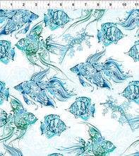 Load image into Gallery viewer, In the Beginning - Wonders of the Ocean - Fish - 1/2 YARD CUT