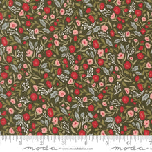 Load image into Gallery viewer, Moda Fabrics - Berry & Pine - Christmas Posies Wintergreen - 1/2 YARD CUT