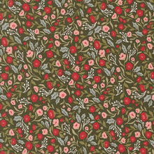 Load image into Gallery viewer, Moda Fabrics - Berry & Pine - Christmas Posies Wintergreen - 1/2 YARD CUT