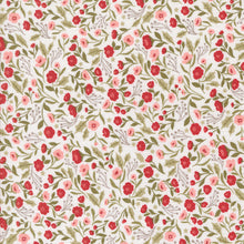 Load image into Gallery viewer, Moda Fabrics - Berry & Pine - Christmas Posies Snow - 1/2 YARD CUT