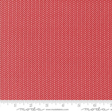 Load image into Gallery viewer, Moda Fabrics - Berry & Pine - Yule Herringbone Cranberry - 1/2 YARD CUT