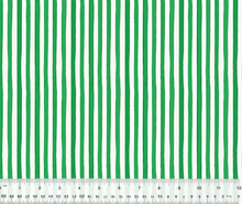 Load image into Gallery viewer, Windham Fabrics - Christmas Village - Festive Stripe - Green - 1/2 YARD CUT
