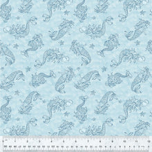 Load image into Gallery viewer, Windham Fabrics - Ocean Song - Sea Sirens Sky - 1/2 YARD CUT