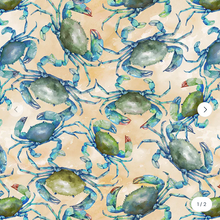 Load image into Gallery viewer, Windham Fabrics - Ocean Life - Crab Consortium - 1/2 YARD CUT