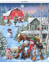 Load image into Gallery viewer, Windham Fabrics - Winter Wonder - Snow Friends - Panel - MADE WITH PUFF
