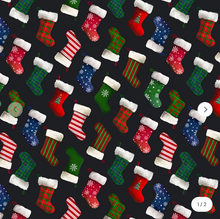 Load image into Gallery viewer, Windham Fabrics - Winter Wonder - Holiday Stockings - 1/2 YARD CUT