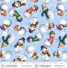 Load image into Gallery viewer, Windham Fabrics - Winter Wonder - Snow Guys & Snow Gals - 1/2 YARD CUT