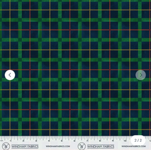 Load image into Gallery viewer, Windham Fabrics - Winter Wonder - Festive Plaid - Navy - 1/2 YARD CUT