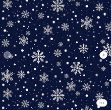 Load image into Gallery viewer, Windham Fabrics - Winter Wonder - Snowfall - Navy - 1/2 YARD CUT