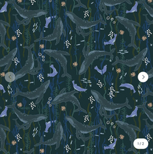 Load image into Gallery viewer, Windham Fabrics - Rocky Coast - Headwaters - Navy - 1/2 YARD CUT