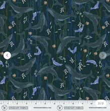 Load image into Gallery viewer, Windham Fabrics - Rocky Coast - Headwaters - Navy - 1/2 YARD CUT
