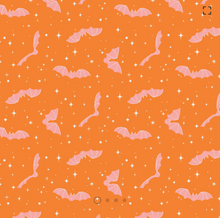 Load image into Gallery viewer, Camelot - Ghostly Garden - Wicked Cute - Orange - 1/2 YARD CUT