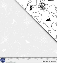 Load image into Gallery viewer, P&B Fabrics - Ramblings by the Sea - Nautical Navigation - 1/2 YARD CUT
