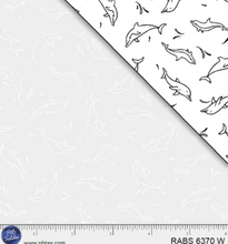 Load image into Gallery viewer, P&B Fabrics - Ramblings by the Sea - Sea Dolphin Dance - 1/2 YARD CUT