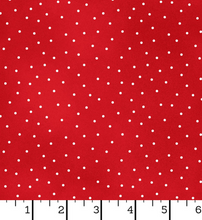 Load image into Gallery viewer, Maywood Studio - Beautiful Basics - Classic Red Scatter Dot - 1/2 YARD CUT