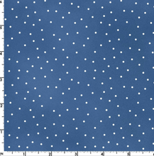 Load image into Gallery viewer, Maywood Studio - Beautiful Basics - Blue Scatter Dot - 1/2 YARD CUT