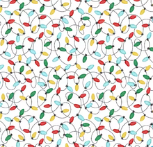 Load image into Gallery viewer, Studio E - Merry Woof-mas - White Lights - 1/2 YARD CUT