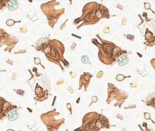 Load image into Gallery viewer, Studio E - Bathing Bonnies - Cow Toss - 1/2 YARD CUT