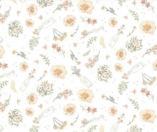 Load image into Gallery viewer, Studio E - Bathing Bonnies - Milk Bottles Florals - 1/2 YARD CUT
