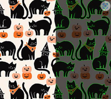 Load image into Gallery viewer, Figo - Sweet Treats - Cats - GLOW IN THE DARK - 1/2 YARD CUT