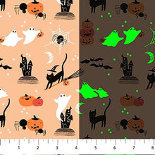 Load image into Gallery viewer, Figo - Sweet Treats - Castles - GLOW IN THE DARK - 1/2 YARD CUT