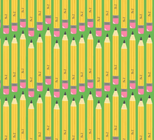 Load image into Gallery viewer, Andover Prints - Back to School - No. 2 Pencil - 1/2 YARD CUT