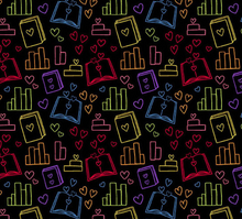 Load image into Gallery viewer, Andover Prints - Back to School - Book Lover - 1/2 YARD CUT