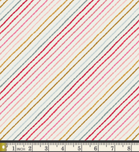 Load image into Gallery viewer, Art Gallery Fabrics - Aventale - Jolly Ribbons Festive - 1/2 YARD CUT