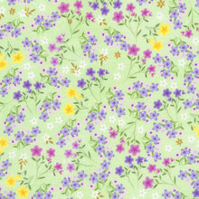 Load image into Gallery viewer, Robert Kaufman - Happy Easter - Small Tossed Flowers Mint - 1/2 YARD CUT