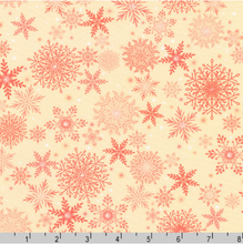 Load image into Gallery viewer, Robert Kaufman - Merriment - Snowflakes Blush - 1/2 YARD CUT