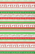 Load image into Gallery viewer, Robert Kaufman - Christmas Jamboree - Santa Stripe - 1/2 YARD CUT