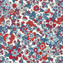 Load image into Gallery viewer, Art Gallery - Bloomin' Americana - Stay Groovy Brave - 1/2 YARD CUT