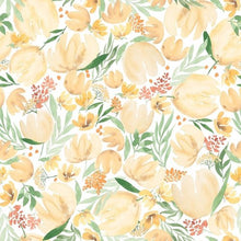 Load image into Gallery viewer, Blank Quilting - Spring Serenade - Yellow Tulip Dense Floral - 1/2 YARD CUT