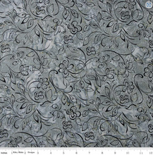 Load image into Gallery viewer, Expressions Batiks by Riley Blake Fabrics - Achromatic Dance Gunsmoke - 1/2 YARD CUT