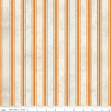 Load image into Gallery viewer, Riley Blake - Pumpkin Patch - Terrifying Ticking Orange - 1/2 YARD CUT