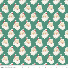 Load image into Gallery viewer, Riley Blake - Merry Little Christmas - Santa Heads - 1/2 YARD CUT