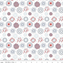 Load image into Gallery viewer, Riley Blake - Stars and Stripes Forever - Fireworks - 1/2 YARD CUT