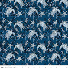 Load image into Gallery viewer, Riley Blake - Ocean Oasis - Main Night - 1/2 YARD CUT